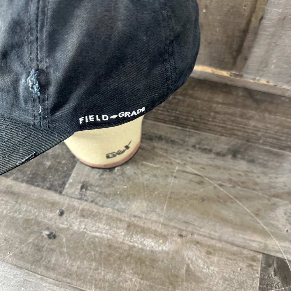 Field Grade Black Money Monsters  Grateful Dead Hat Cap Adjustable Distressed
